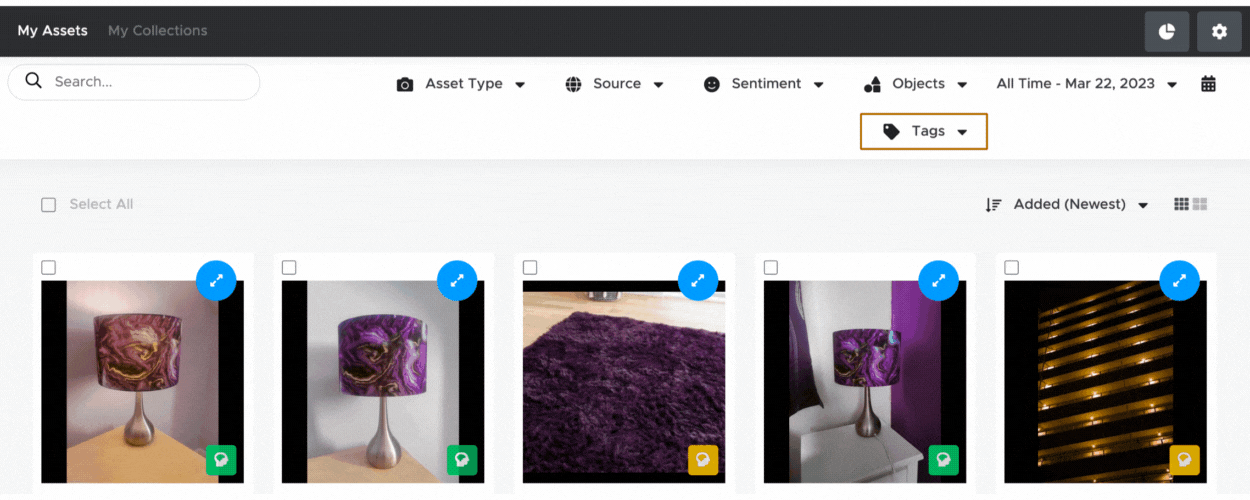 How_to_filter_by_tags_for_assets_in_UGC_Studio_-_Keyword_and_Tagging_-_22nd_March_2023.gif