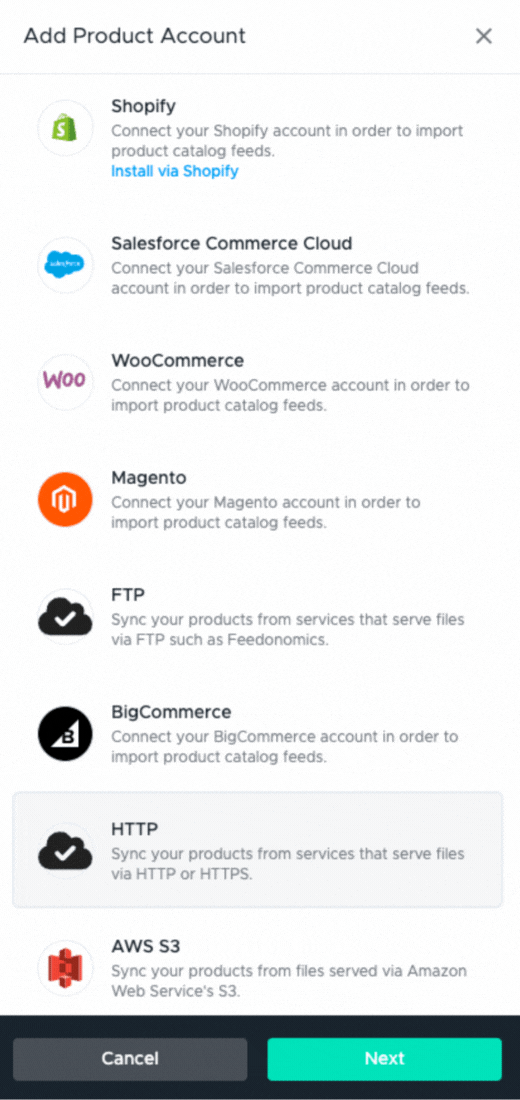 _Product Feeds - Add HTTP Account - 19th October 2023.gif