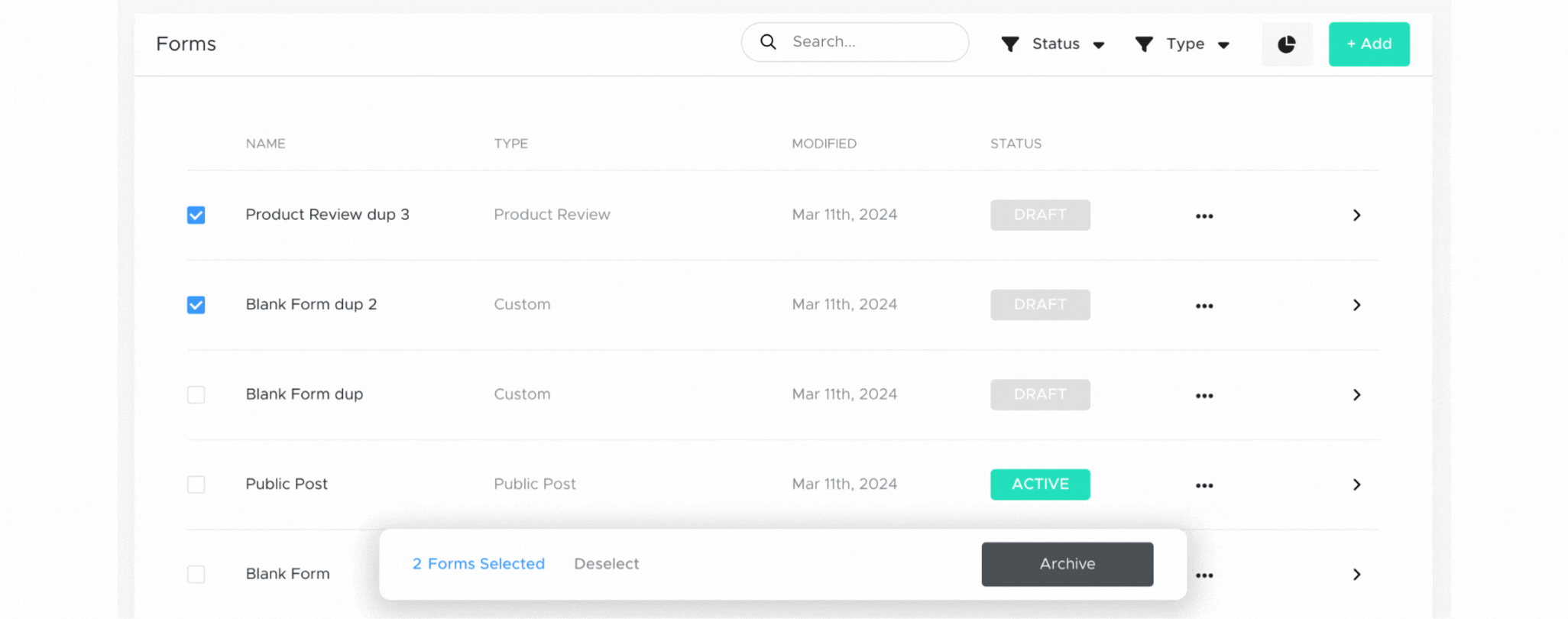 Form Builder - How to Archive a Form Template - 13th March 2024.gif