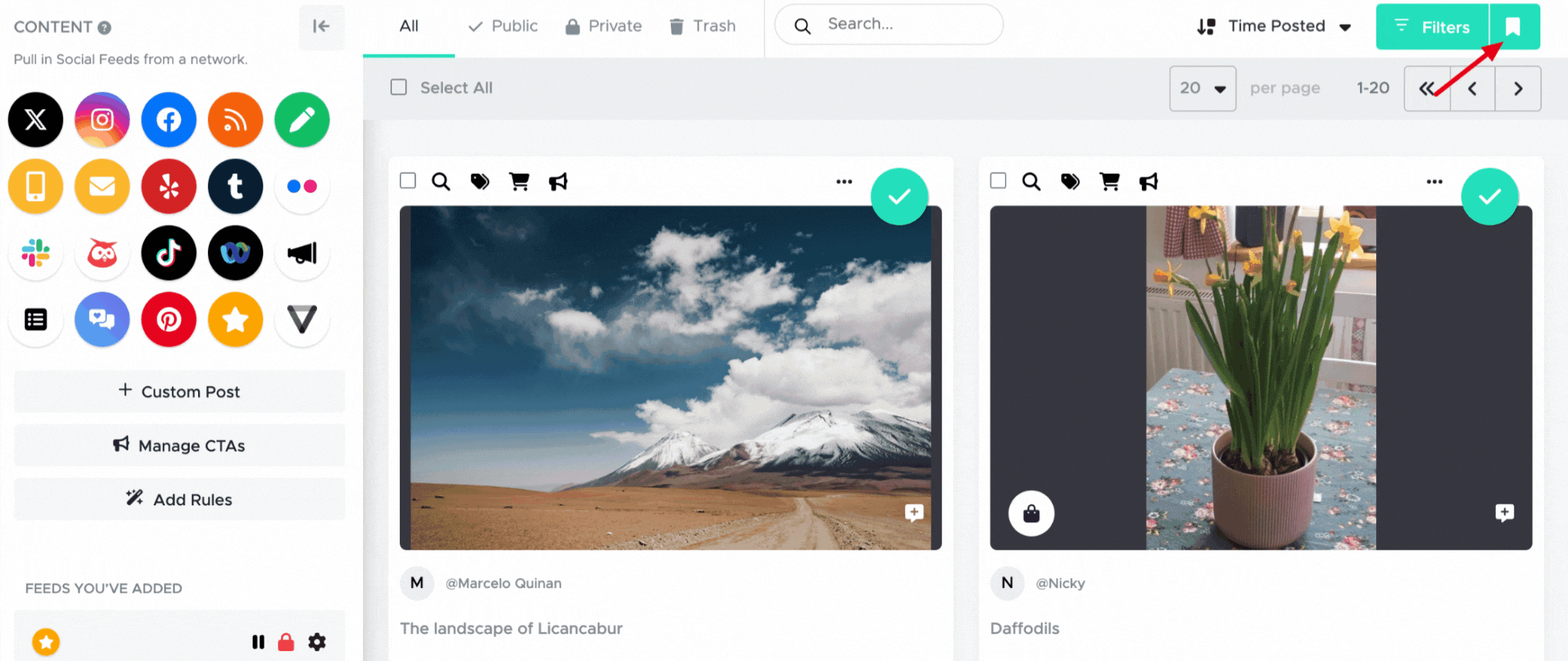 Where to find saved filters - Filter Bar Article - 13th March 2024.gif