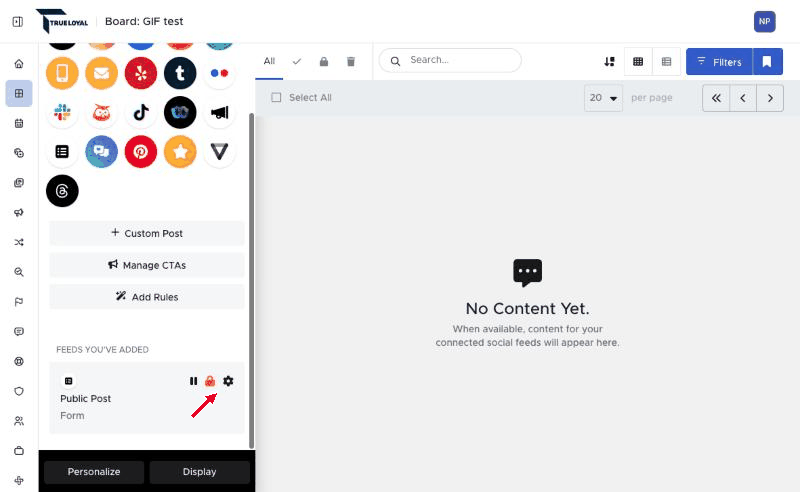 How to edit a label on a Form Builder feed - Form Builder