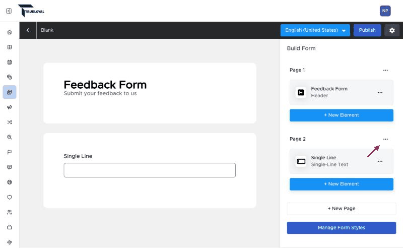 How to delete a page - Form Builder