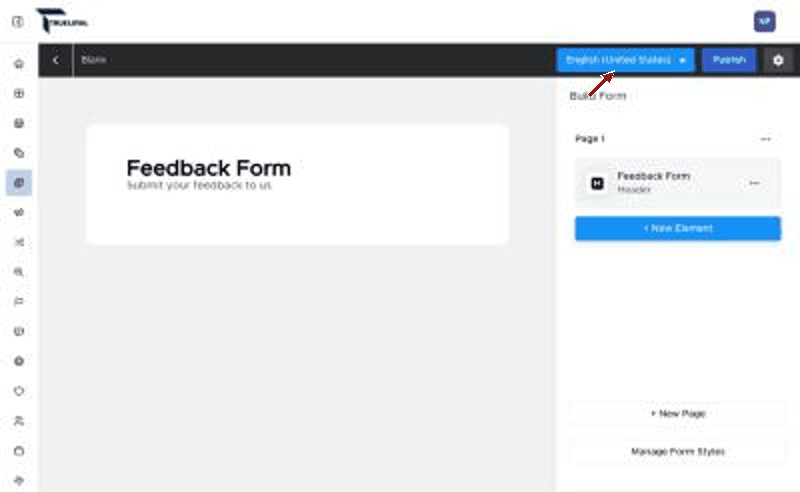 How to add or remove a language - Form Builder