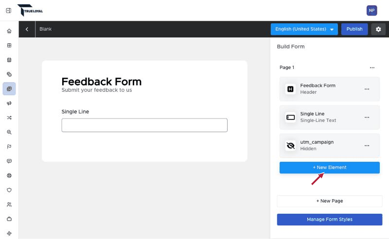Hidden elements for UTM parameters - Form Builder